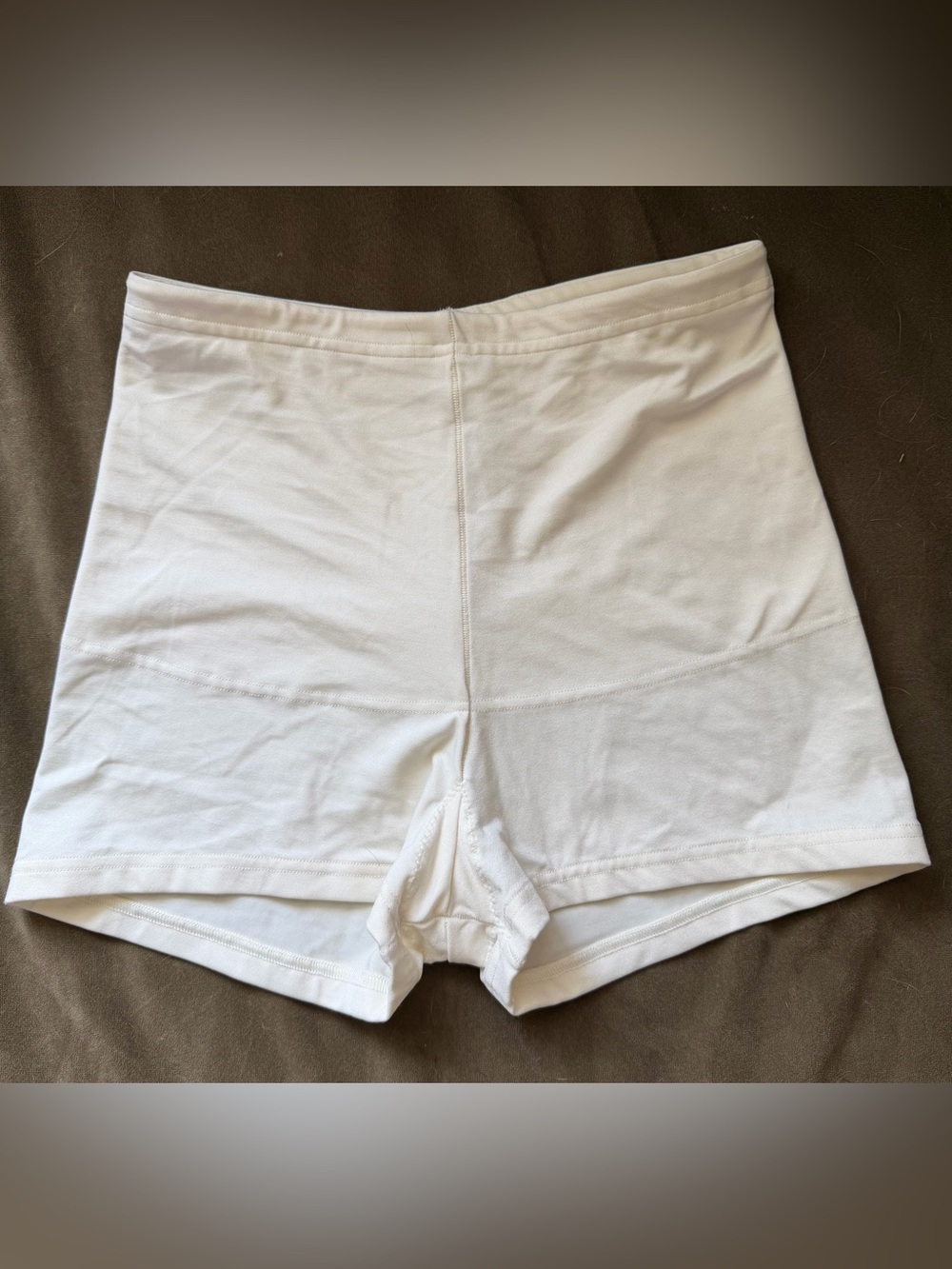 Flexees White High-Waist Shaping Boyshorts